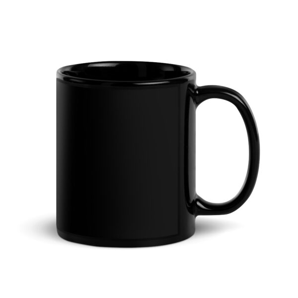 Black Glossy Mug (Gold Text) - Image 2