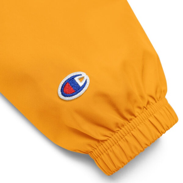 Embroidered Champion Packable Jacket (Gold) - Image 2