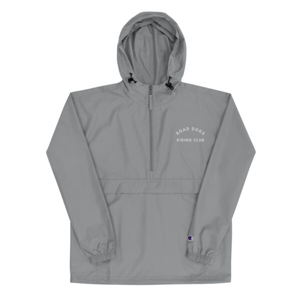 Embroidered Champion Packable Jacket (Graphite)