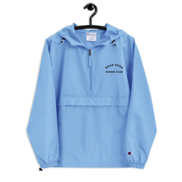 Embroidered Champion Packable Jacket (Light Blue) - Image 6