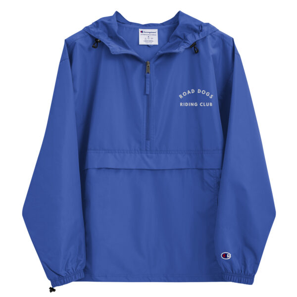 Embroidered Champion Packable Jacket (Royal Blue) - Image 2