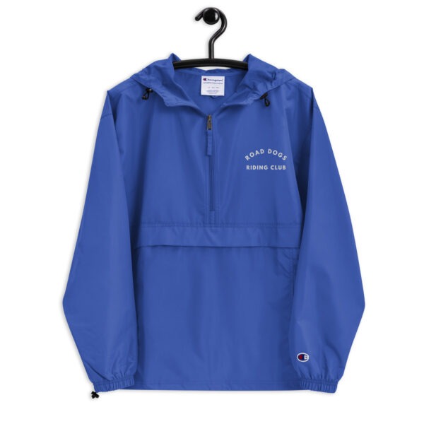 Embroidered Champion Packable Jacket (Royal Blue) - Image 6