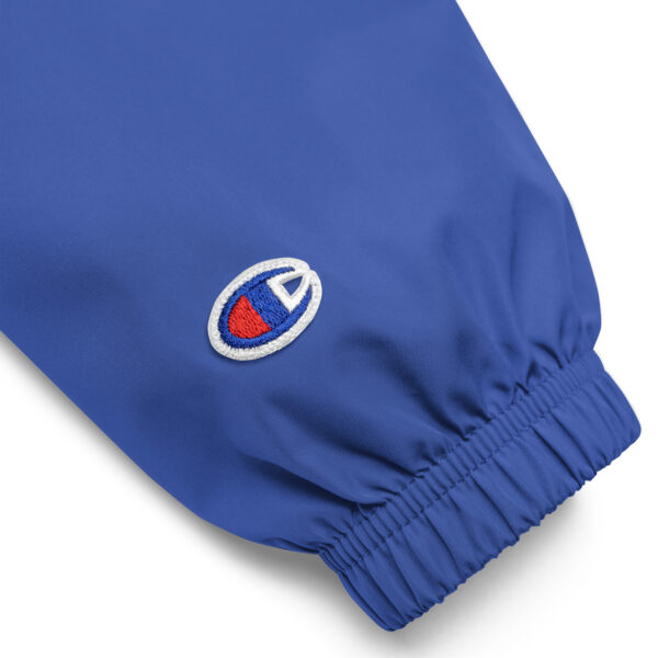 Embroidered Champion Packable Jacket (Royal Blue) - Image 4