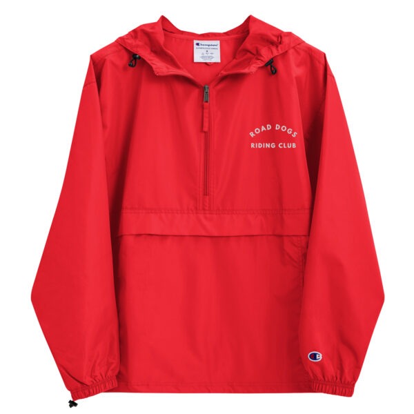 Embroidered Champion Packable Jacket (Scarlet) - Image 2