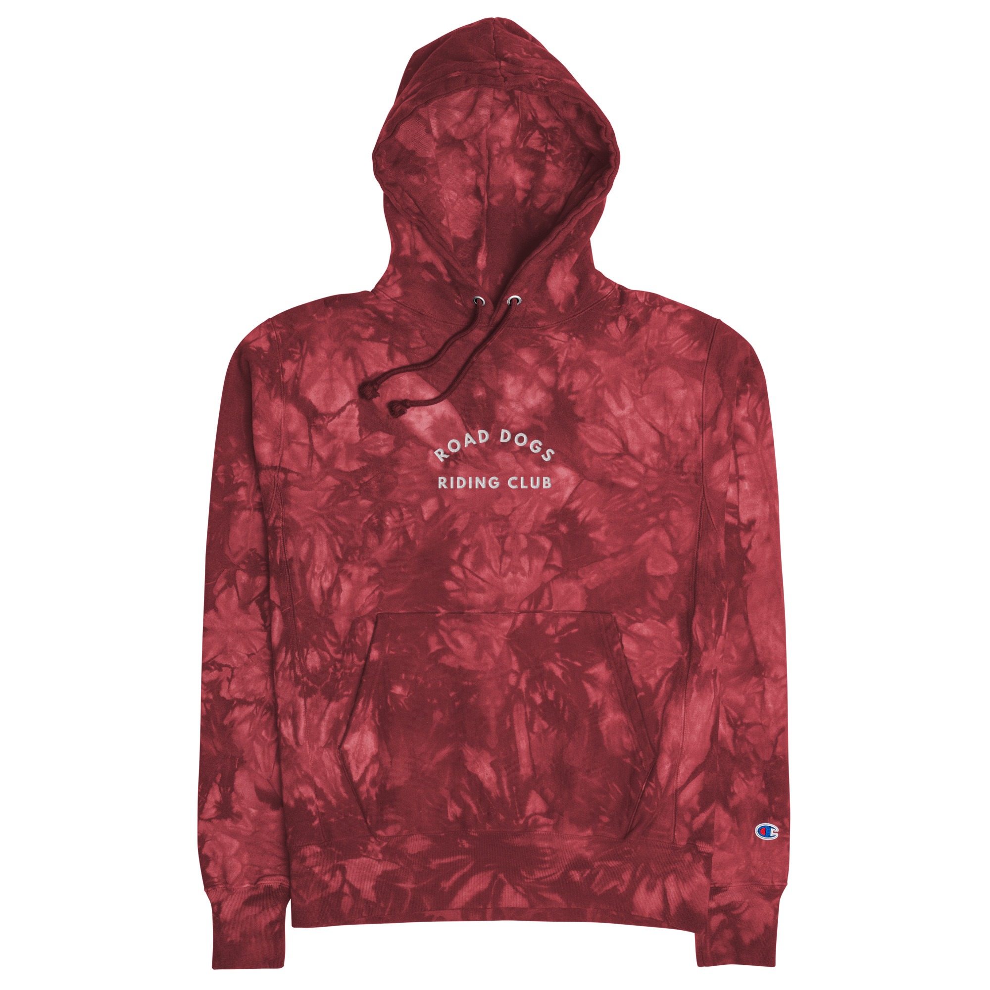 Unisex Champion tie-dye hoodie (Mulled Berry)