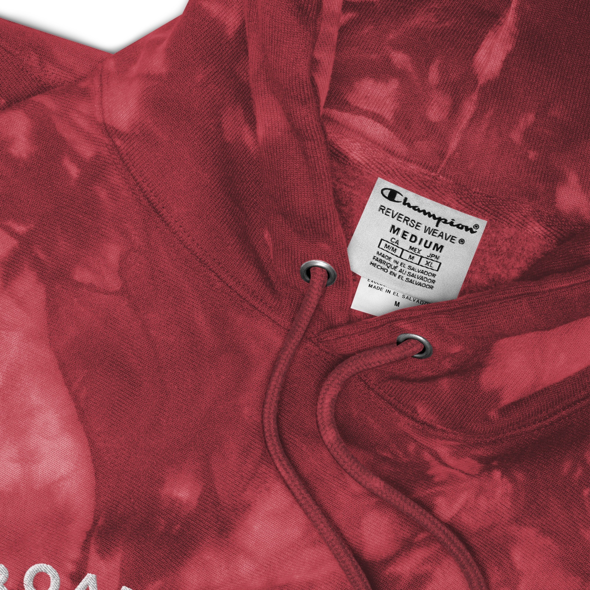 Unisex Champion tie-dye hoodie (Mulled Berry) - Image 4