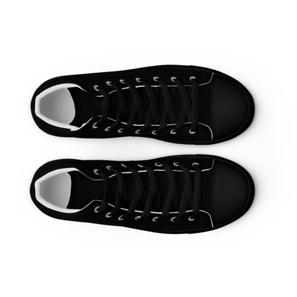 Classic Men’s High Top Shoes (Black) - Image 6