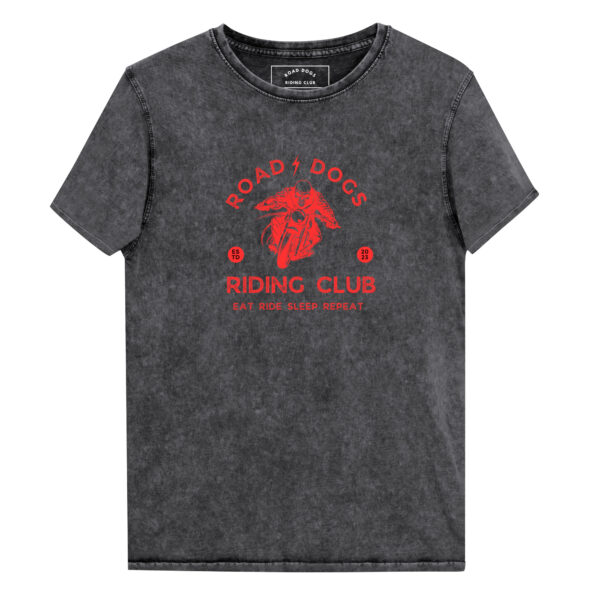 Denim T-Shirt (Red on Black)