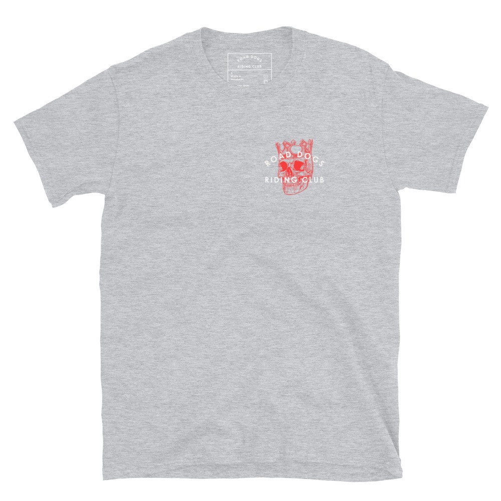 Red Skull King Unisex T-Shirt (Sport Gray)
