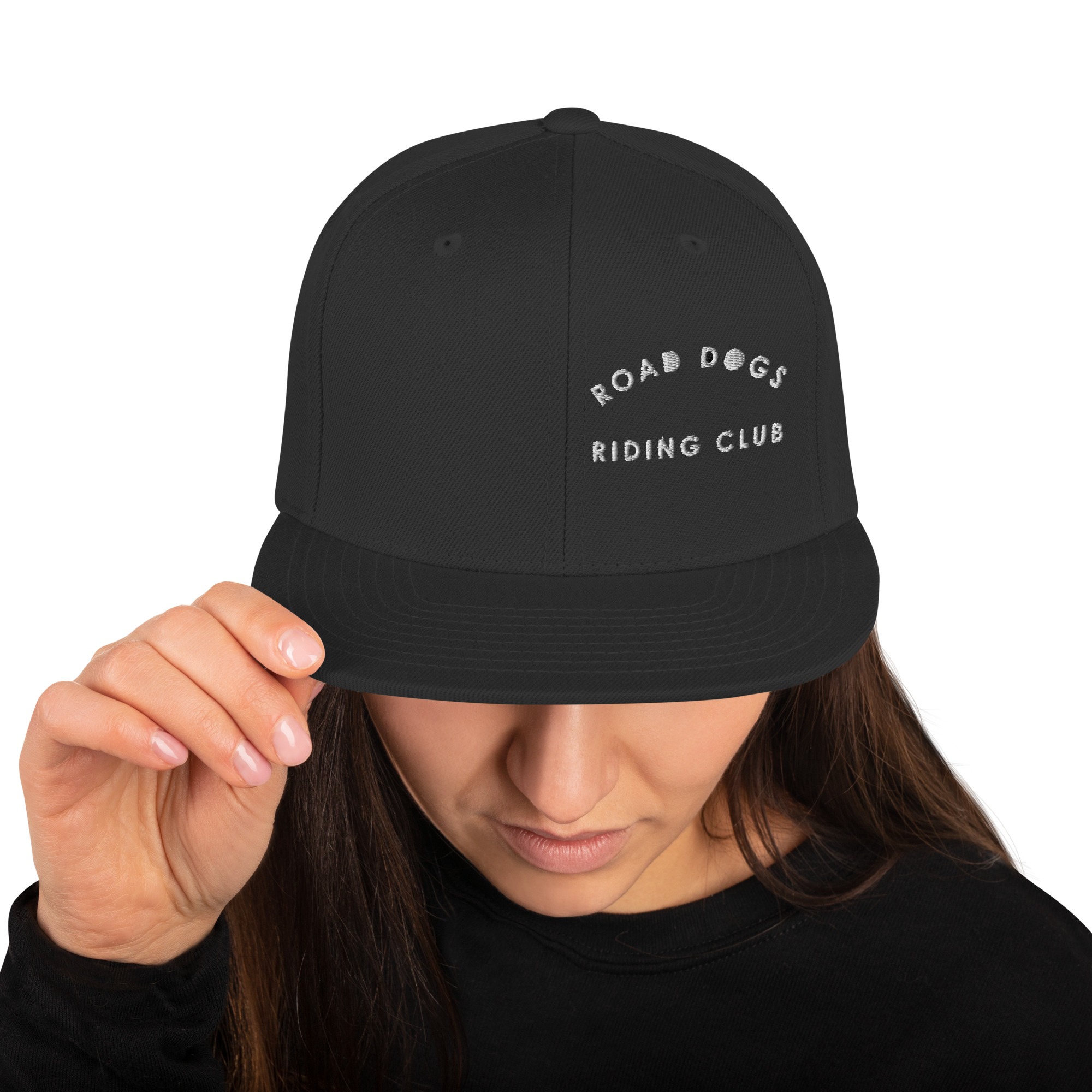 Black Skull King Snapback Hat (Black)