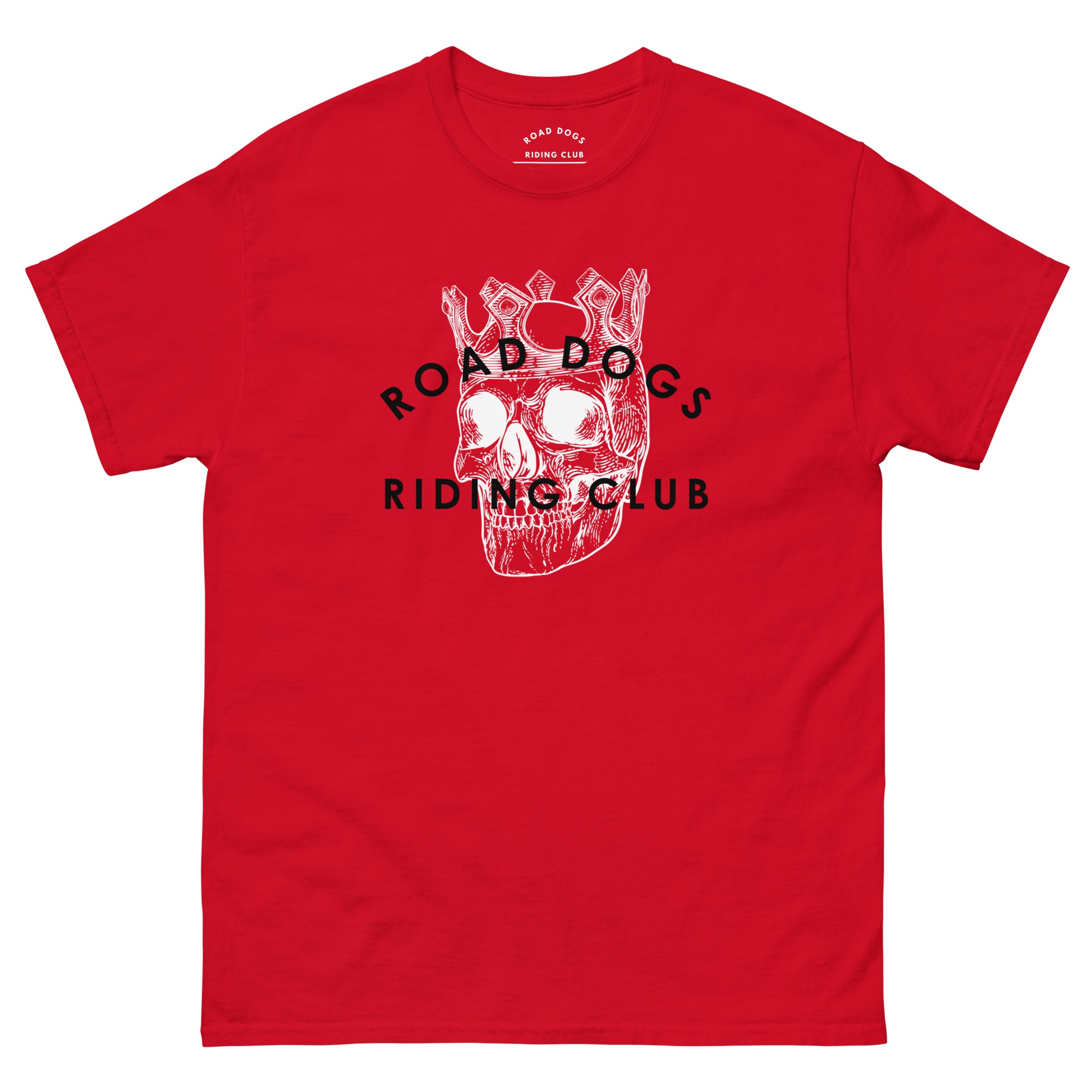 Red Skull King Unisex T-Shirt Full Frontal (Red)