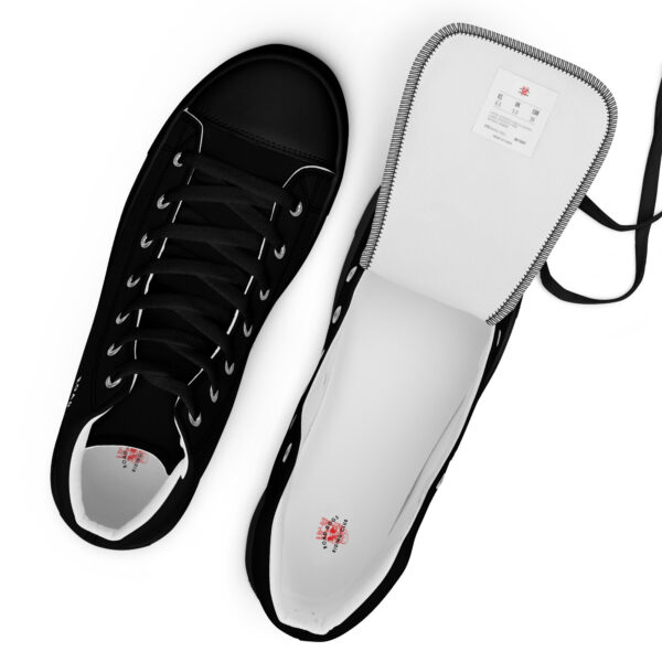 Classic Men’s High Top Shoes (Black) - Image 3