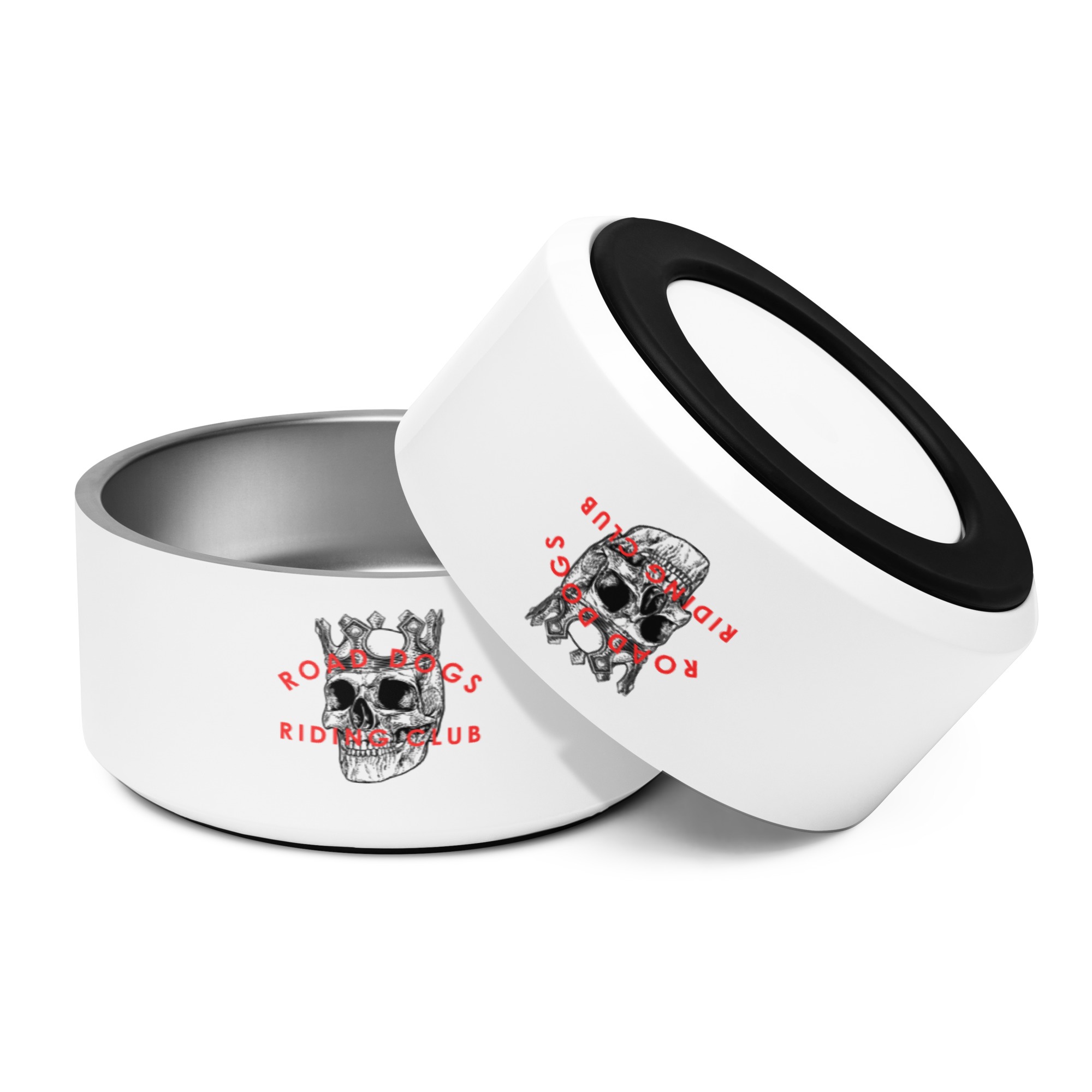 Black Skull King Pet bowl