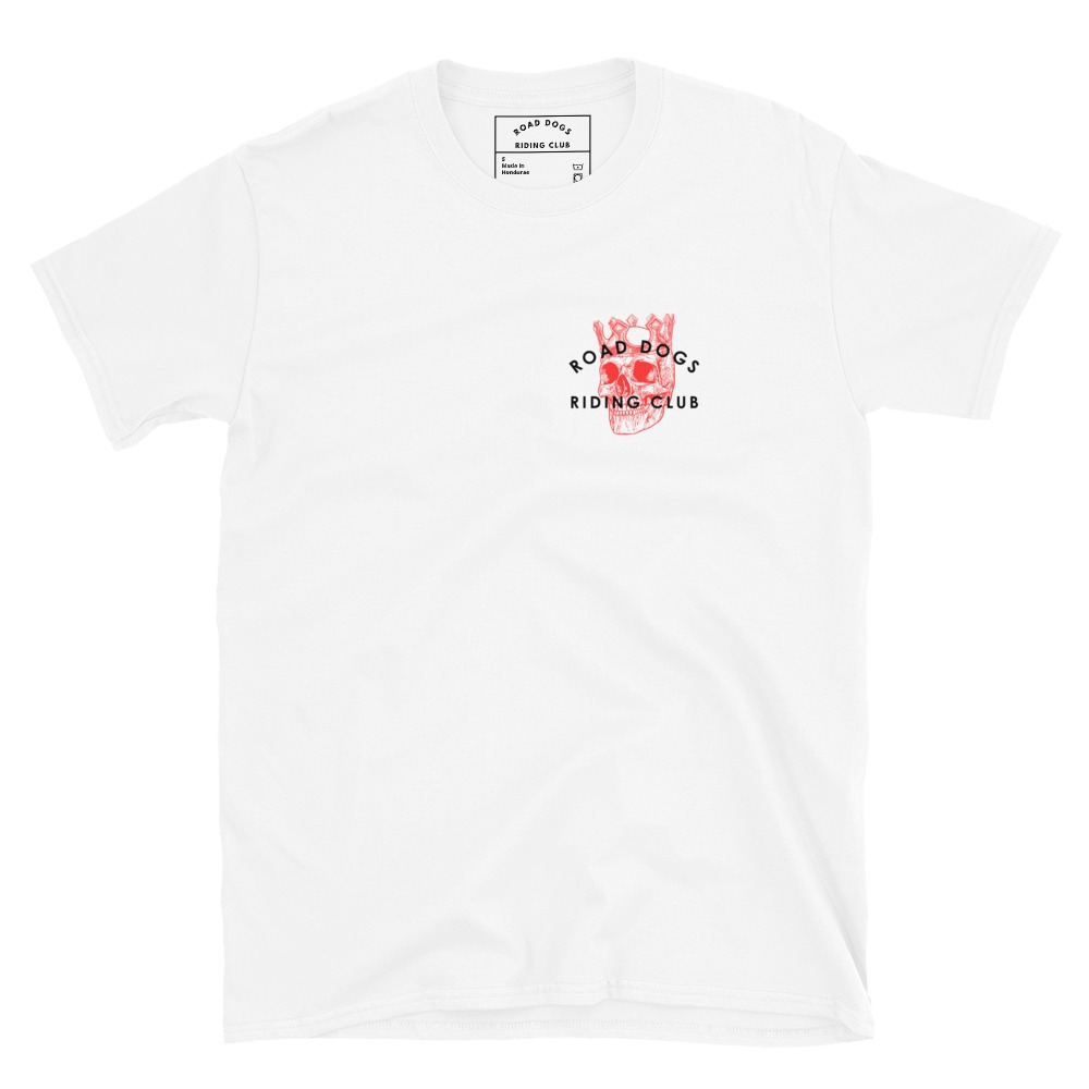 Red Skull King Unisex T-Shirt (White)