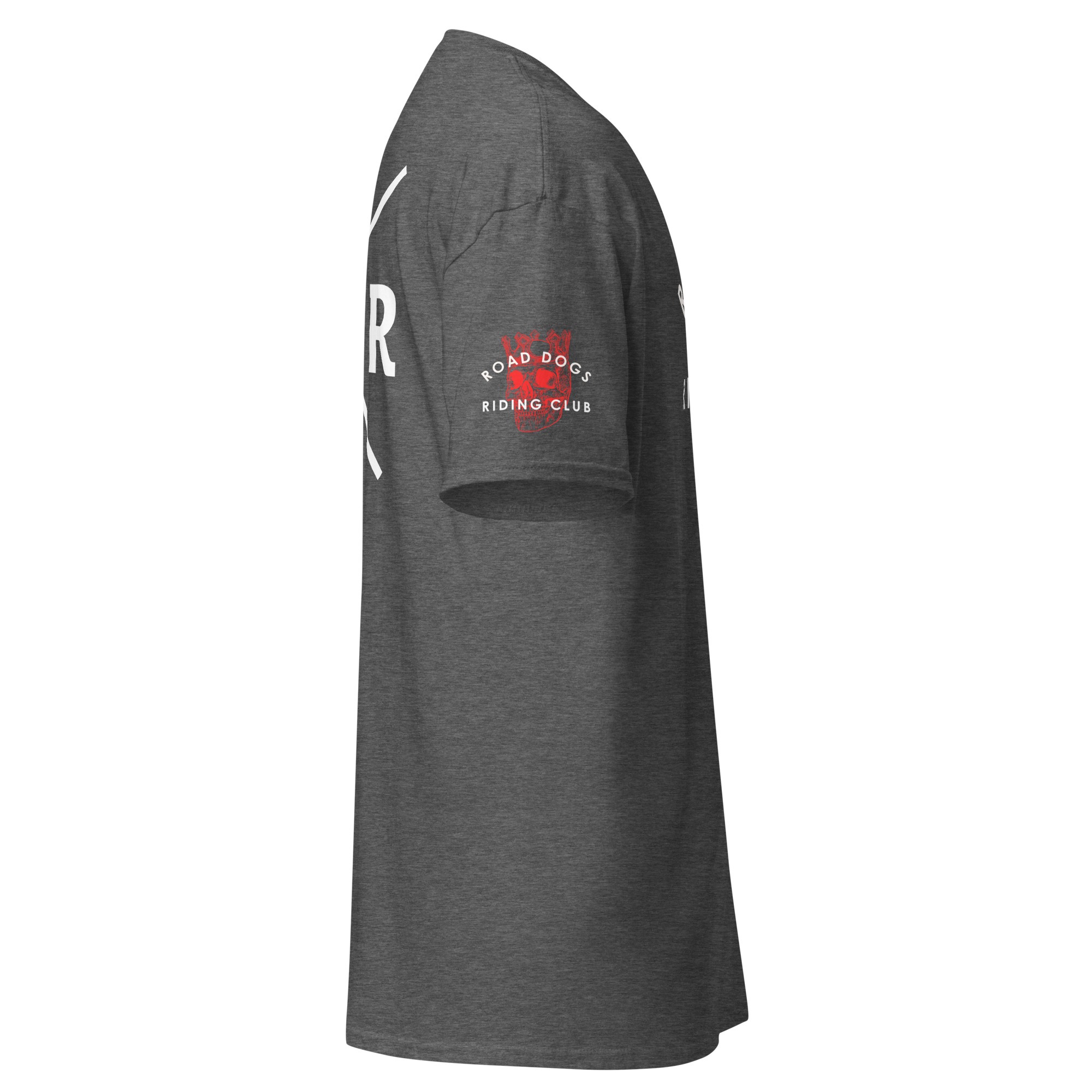 Skull King Retro X Unisex T-Shirt II (Dark Heather) - Image 3