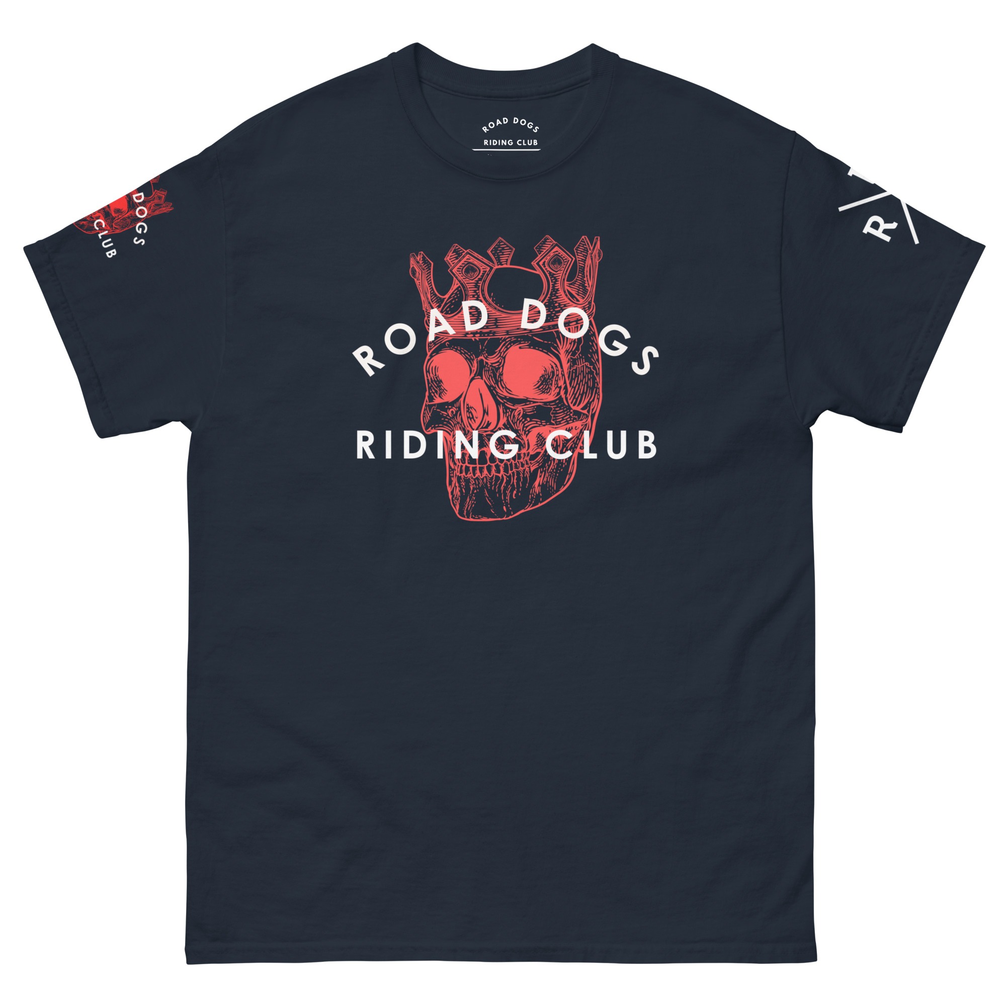 Skull King Retro X Unisex T-Shirt II (Navy)