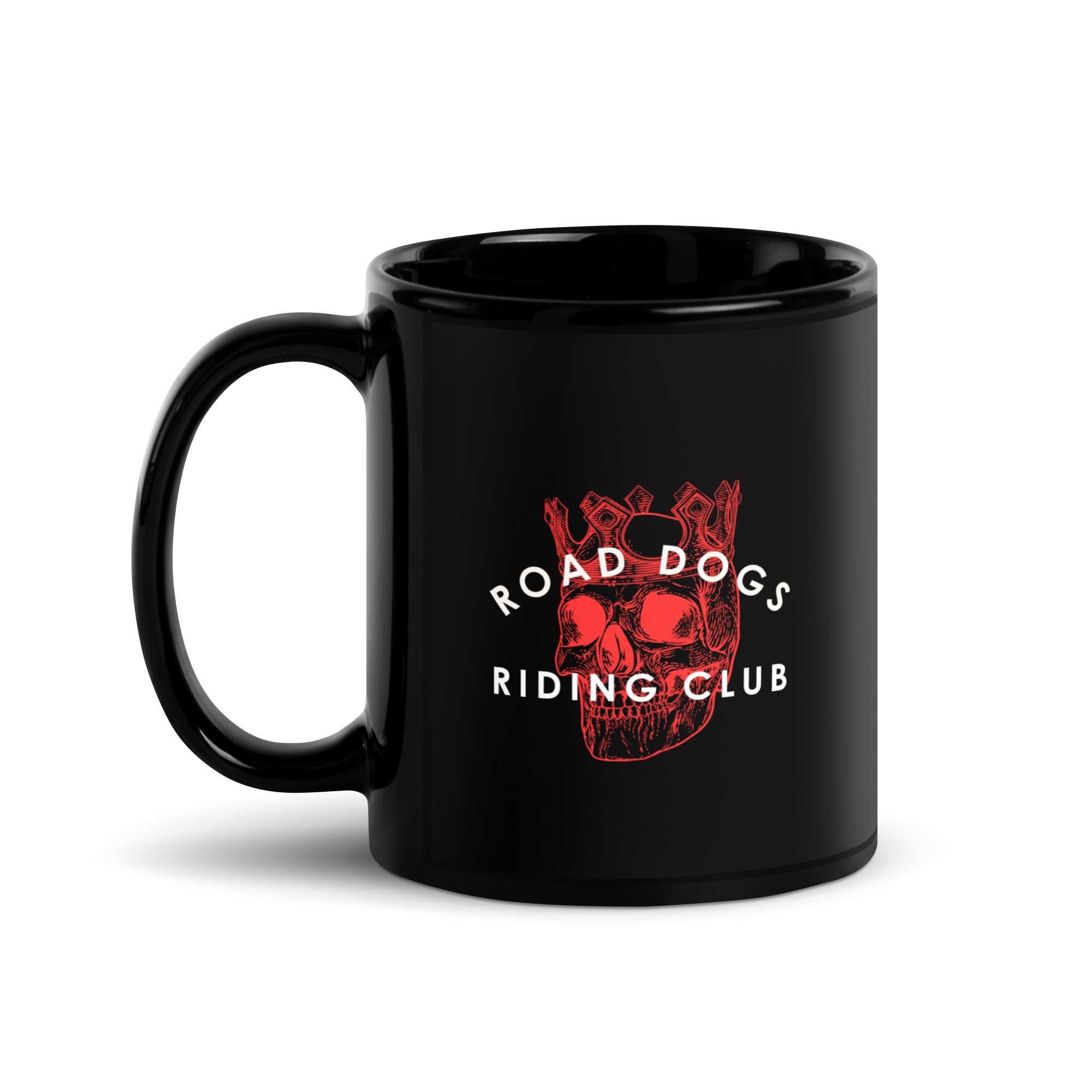 Red Skull King Glossy Mug (Black)