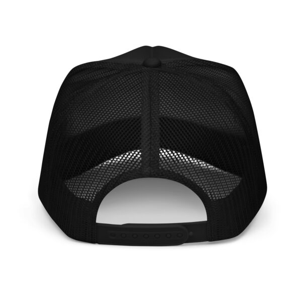 Red Skull King Foam Trucker Hat (Black) - Image 3