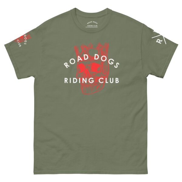 Skull King Retro X Unisex T-Shirt II (Military Green)
