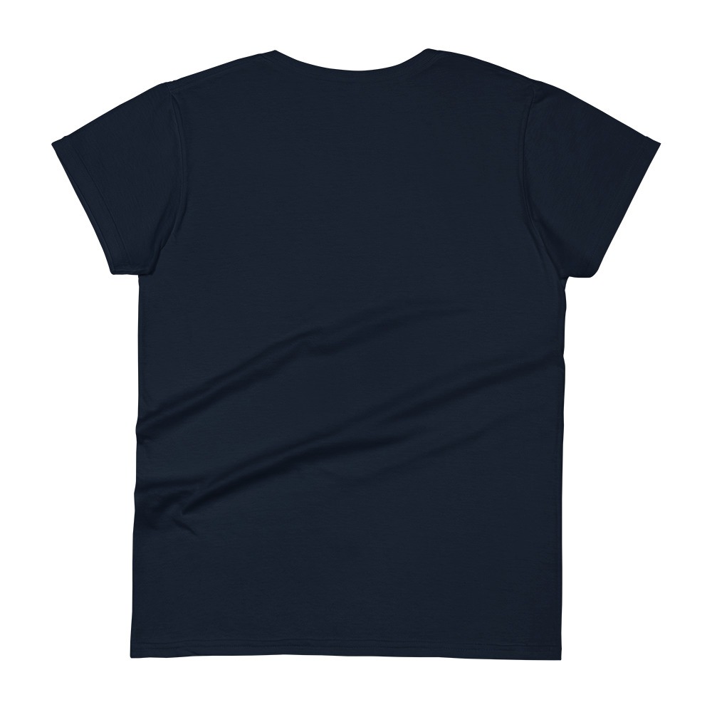 Skull & Crown Women’s Short Sleeve T-Shirt (Navy) - Image 3