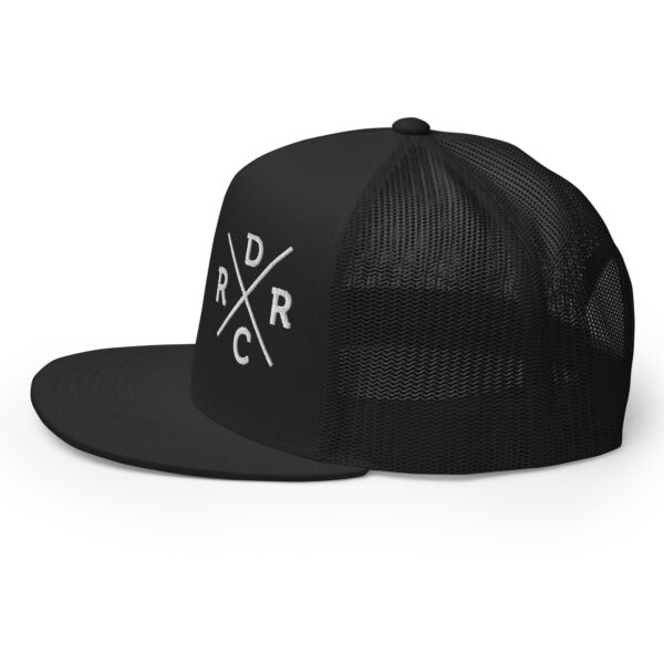 Retro X Trucker Cap (Black & White) - Image 3