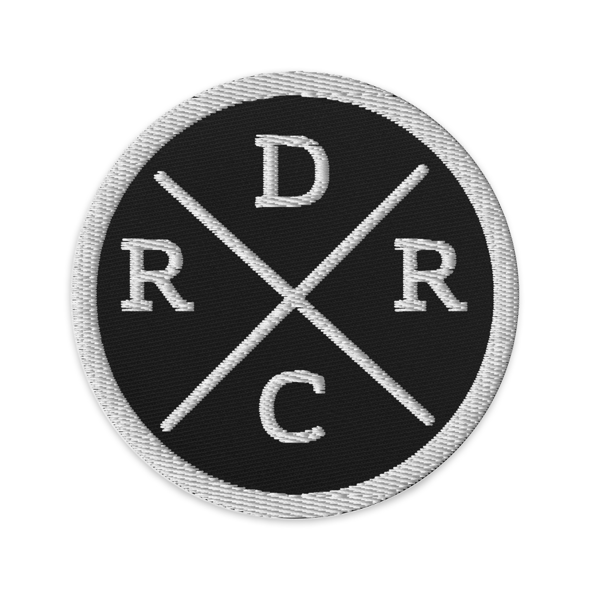 RDRC Retro Cross Embroidered Patch